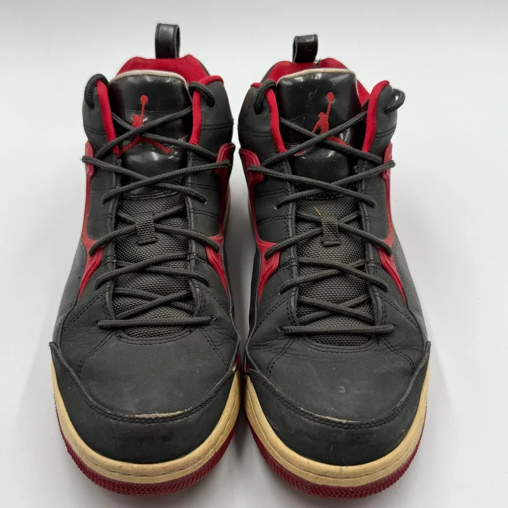 Nike Jordan Flight 45 Bred Black Red Sneakers‎ Mens 11 Retro Basketball Shoes